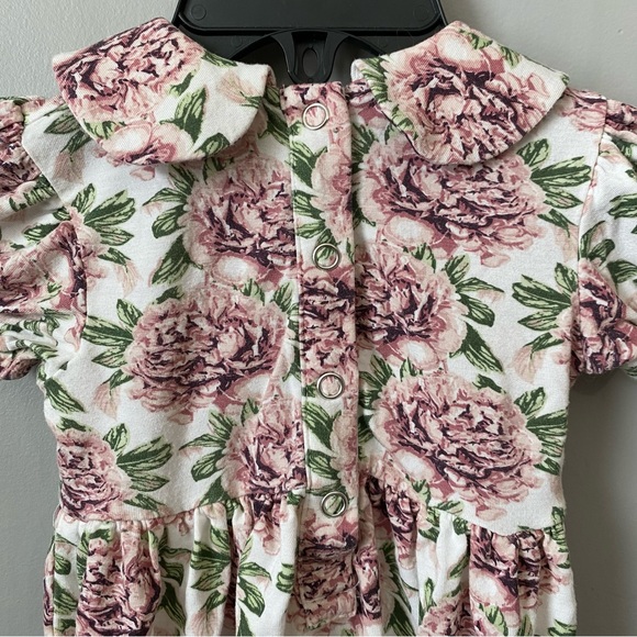 Kate Quinn Flower Peter Pan Collar Bamboo Bubble Romper - Picture 4 of 5